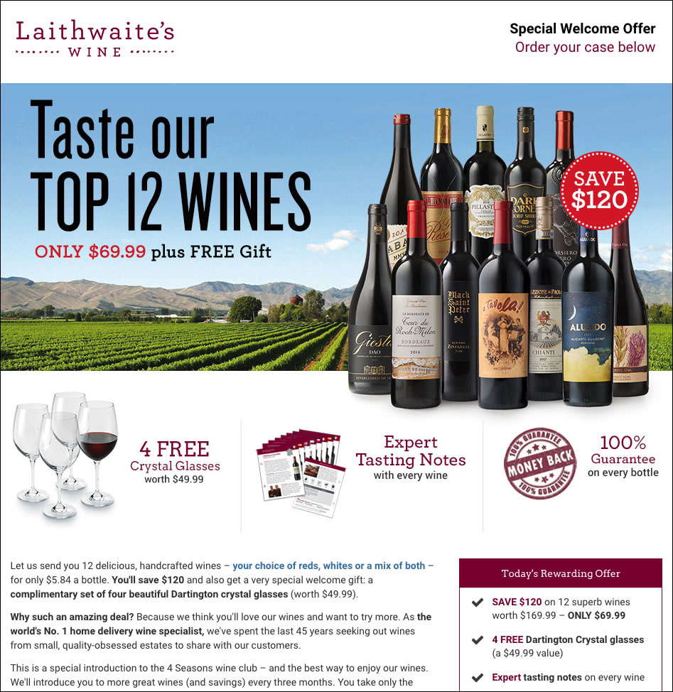 The Laithwaites wine club is one of our favorite wine clubs this year