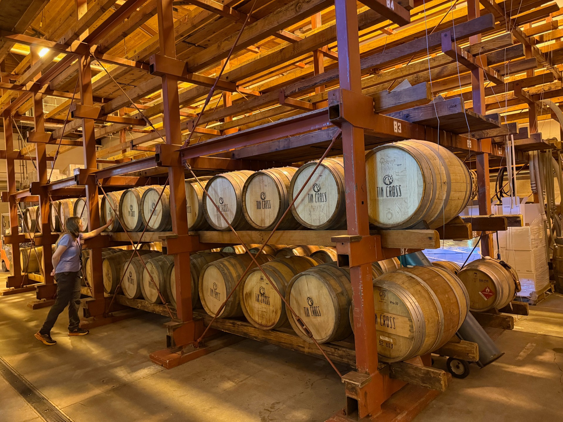 byington winery visit wine barrels