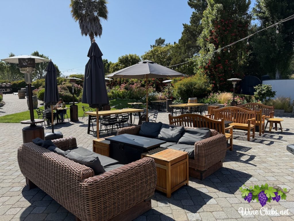 folktale winery vineyards lunch seating