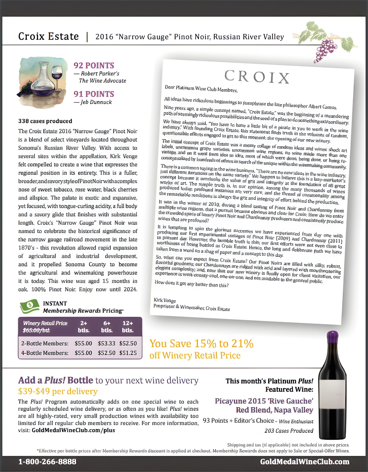 gold medal wine club tasting notes