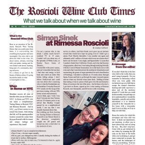 roscioli italian wine club tasting notes
