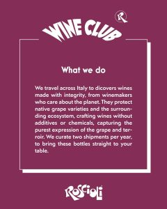 roscioli wine club information