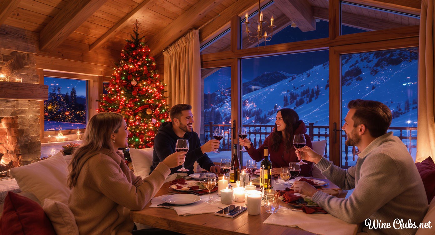 drinking wine winter time