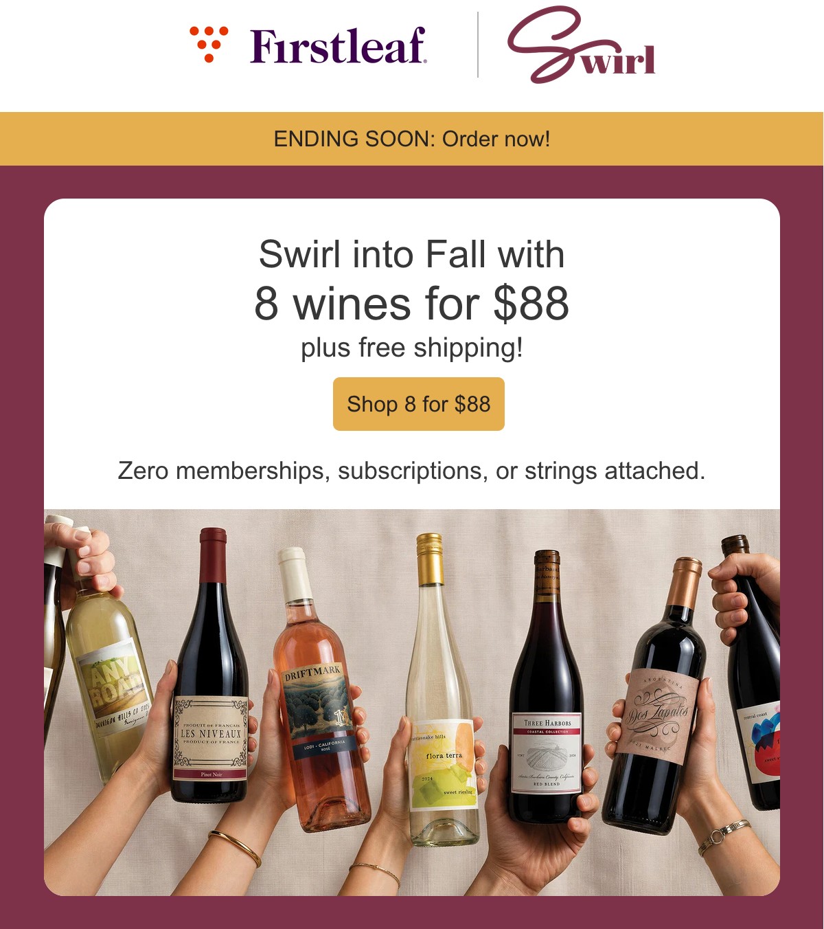 firstleaf wine club fall sale